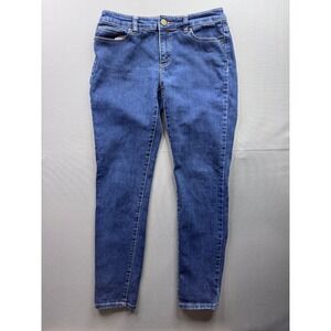Michael Kors Womens Blue‎ Wash Skinny Jeans Size 28